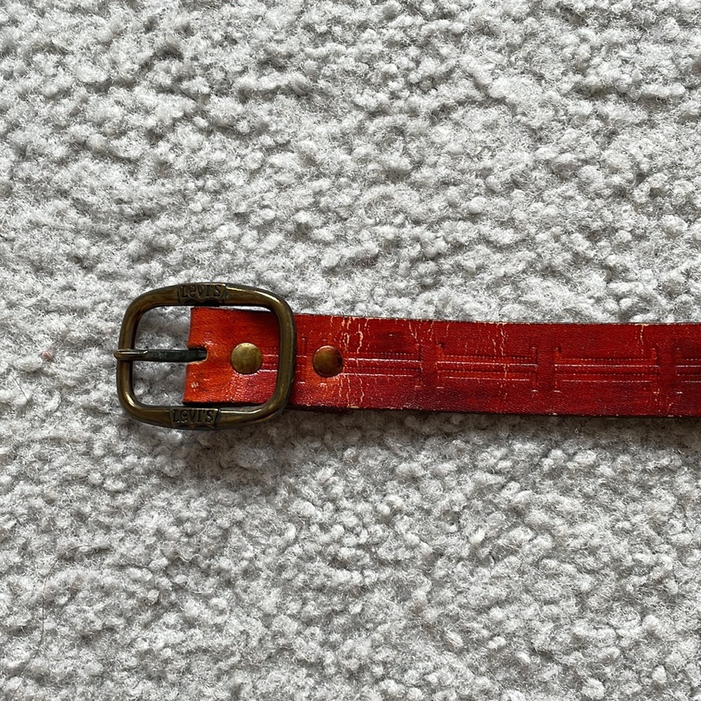 Vintage brown leather Levi’s belt - size xs